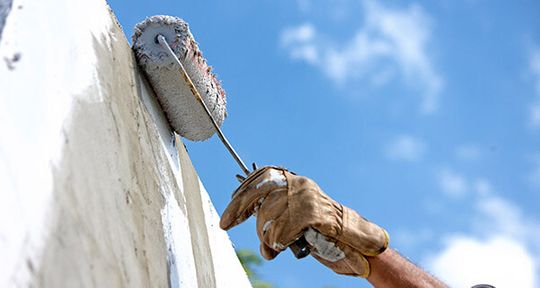 Fassade wird gemalen